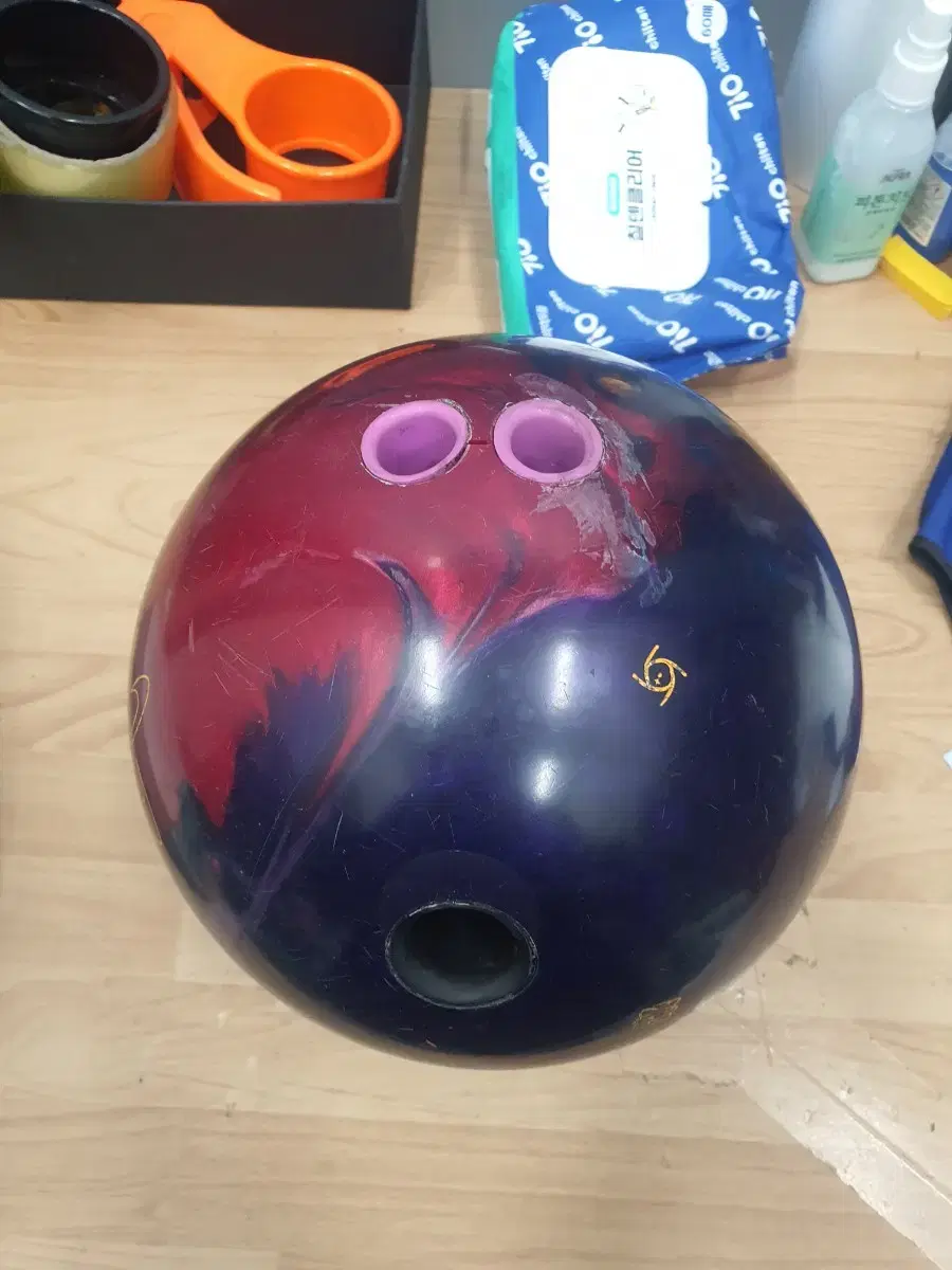 中古ボウリングボール15pクリスタルフィジックス